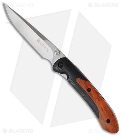 CRKT Delegate Gentleman Knife w/ Cocobolo Wood & G10 (3" Satin Plain) 1053W CRKT Delegate Gentleman Knife W/ Cocobolo Wood & G10 (3" Satin Plain) 1053W -Blade HQ Knife Shop crkt delegate 1053w