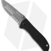 CRKT Drifter New Holland Liner Lock Knife Black G-10 (2.875" Gray Serr) 6460NH
