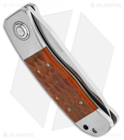 CRKT Lake's PAL Folding Knife Jigged Bone (2.75" Satin Plain) 7233 CRKT Lake's PAL Folding Knife Jigged Bone (2.75" Satin Plain) 7233 -Blade HQ Knife Shop crkt folding lakes p a l 7233 satin plain side