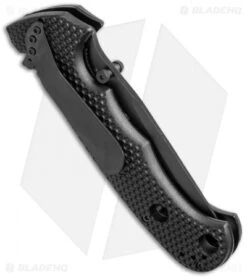 CRKT Hammond Cruiser Liner Lock Knife (3.75" Black Serr) 7914KN -Blade HQ Knife Shop crkt hammond cruiser 7914kn side cm