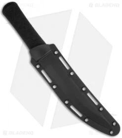 CRKT Hissatsu Black Fixed Blade Tanto Knife (7.13" Black) 2907K -Blade HQ Knife Shop crkt hissatu 2907k black sheath