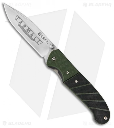 CRKT Ignitor Farmall Spring Assisted Knife Black/Green G-10 (3.38" Satin) 6850NH CRKT Ignitor Farmall Spring Assisted Knife Black/Green G-10 (3.38" Satin) 6850NH -Blade HQ Knife Shop crkt initor farmall blk green g10 6850NH BHQ 43802 dl
