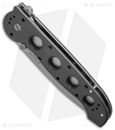 CRKT Kit Carson M16-04S Classic Tanto Flipper Knife Aluminum (3.875" Bead Blast) CRKT Kit Carson M16-04S Classic Tanto Flipper Knife Aluminum (3.875" Bead Blast) -Blade HQ Knife Shop crkt m16 02s bottom cm