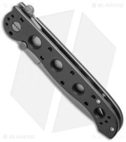 CRKT Kit Carson M16-03S Classic Spear Point Flipper Knife Al (3.5" Bead Blast) -Blade HQ Knife Shop crkt m16 03s bottom cm