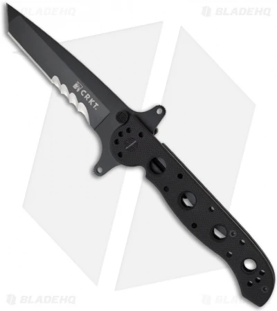 CRKT Carson M16-13SFG Special Forces Tanto Flipper Knife G-10 (3.5" Black Serr) CRKT Carson M16-13SFG Special Forces Tanto Flipper Knife G-10 (3.5" Black Serr) -Blade HQ Knife Shop crkt m16 13sfg special forces g10
