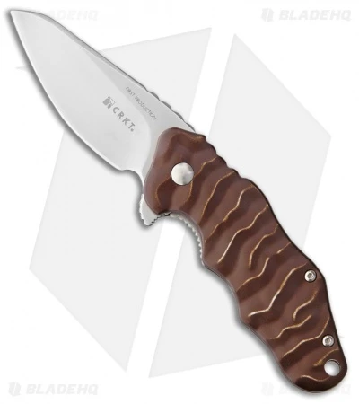 CRKT Onion Wrinkle 2 Folding Knife Brown (2.75" Satin) K200BXP CRKT Onion Wrinkle 2 Folding Knife Brown (2.75" Satin) K200BXP -Blade HQ Knife Shop crkt onion wrinkle 2 brown K200BXP BHQ 43872 dl