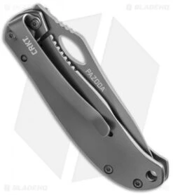 CRKT Pazodas Combination Pack - Plain & Serrated Knives 64802C -Blade HQ Knife Shop crkt pazodas gray side cm