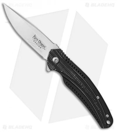 CRKT Ripple Liner Lock Knife Black Aluminum (3.125" Satin) K415KXP *Autographed CRKT Ripple Liner Lock Knife Black Aluminum (3.125" Satin) K415KXP *Autographed -Blade HQ Knife Shop crkt ripple blk K415KXP BHQ 43880 dl