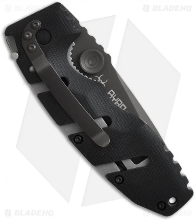 CRKT Ryan Seven Liner Lock Knife (3.375" Black Serr) 6813Z CRKT Ryan Seven Liner Lock Knife (3.375" Black Serr) 6813Z -Blade HQ Knife Shop crkt ryan seven 6803z back 1