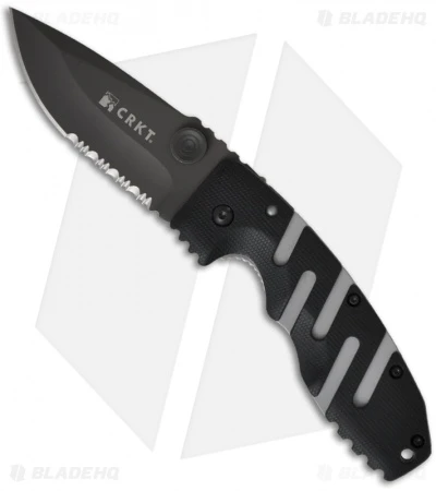 CRKT Ryan Seven Liner Lock Knife (3.375" Black Serr) 6813Z CRKT Ryan Seven Liner Lock Knife (3.375" Black Serr) 6813Z -Blade HQ Knife Shop crkt ryan seven 6813z
