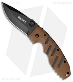 CRKT Ryan Seven Liner Lock Knife Tan (3.5" Black) 6803DZ