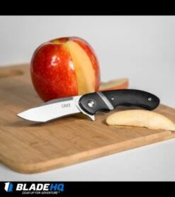 CRKT Philip Booth Snarky Recurve Liner Lock Flipper Knife (3.25" Satin) 7280 -Blade HQ Knife Shop crkt snarky recurve 7280 BHQ 71233 apple dl