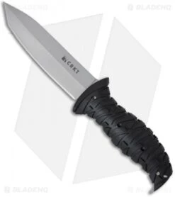 CRKT Ultima Tactical Fixed Blade Knife Black GFN (5" Gray) 2115