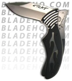 CRKT Fulcrum Flame Folding Knife (2.75" Satin) 7406 2 CRKT Fulcrum Flame Folding Knife (2.75" Satin) 7406 -Blade HQ Knife Shop crktfulcrumcarvedinprocess