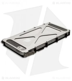 CRKT INoxCase Stainless Steel IPhone 5 Case 360Â° Cover INOX5SX -Blade HQ Knife Shop inox inoxcase iphone5 stainless steel satin 360 inox5sx back