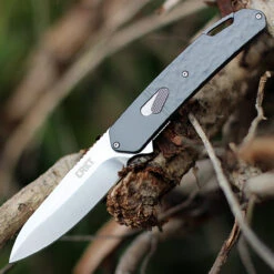 CRKT Bona Fide - Silver Sculpted Alum (3.59" D2 Satin) K540GXP