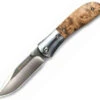 CRKT M4-02W, 3.25" 8Cr13MoV Plain Blade, Burl Wood Handle