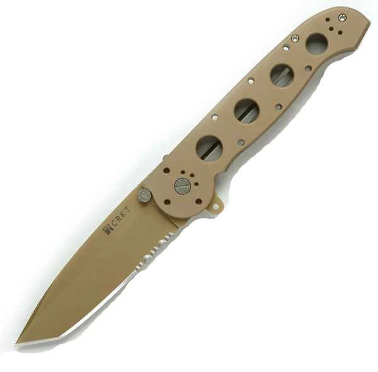 CRKT M16-14D Desert Tanto Copper, 3.5" AUS 8 Combo Blade, Aluminum Handle CRKT M16-14D Desert Tanto Copper, 3.5" AUS 8 Combo Blade, Aluminum Handle -Blade HQ Knife Shop knifework m1614d 1 34618.1566586859