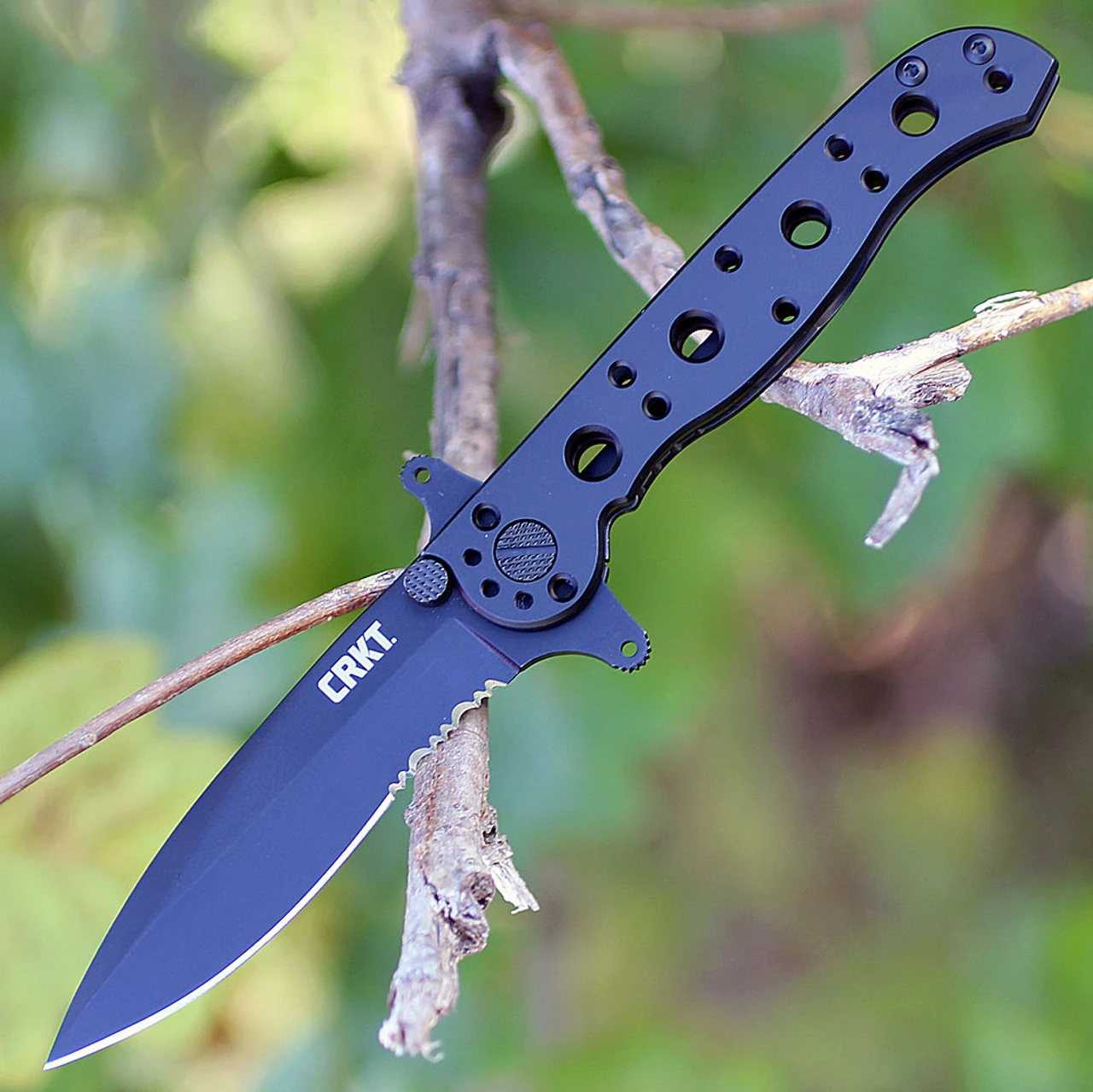 CRKT M21-10KSF Spear Point, 3.1" 8Cr13MoV Combo Blade, Stainless Handle CRKT M21-10KSF Spear Point, 3.1" 8Cr13MoV Combo Blade, Stainless Handle -Blade HQ Knife Shop m21 10ksf.1 1 34925.1566585886